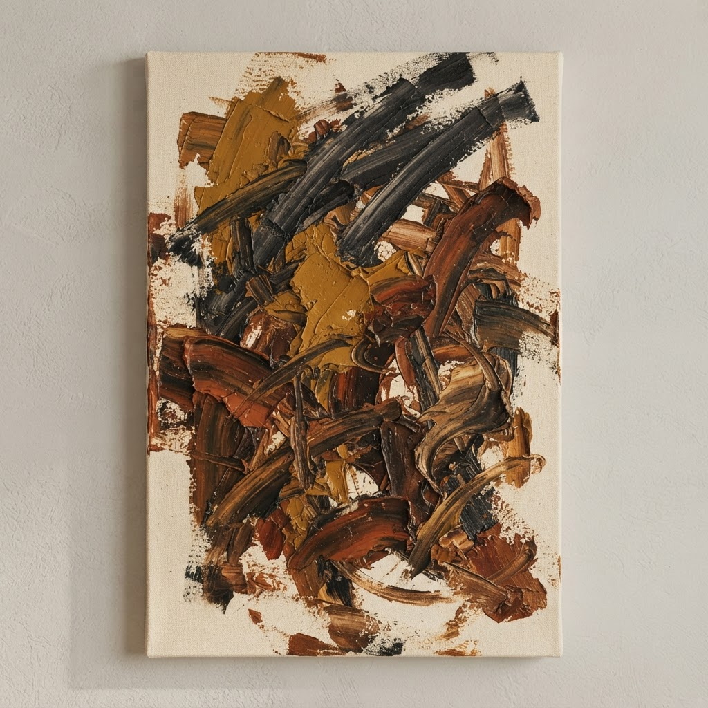 Silêncio em Ocre, pintura a óleo de cho